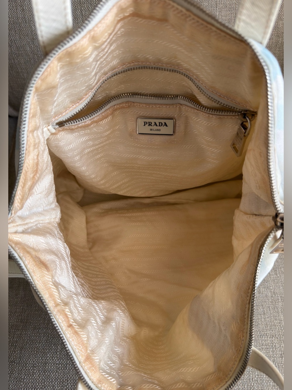 Vintage Prada Tessuto Stampato 2WAY Tote / Shoulder Bag B2052G - Picture 7 of 11